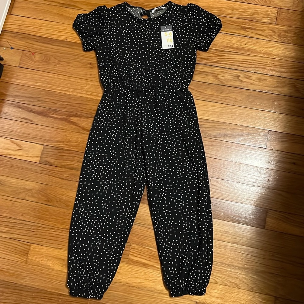 Primark Polka Dot Jumpsuit NWT girls 5-6 years size